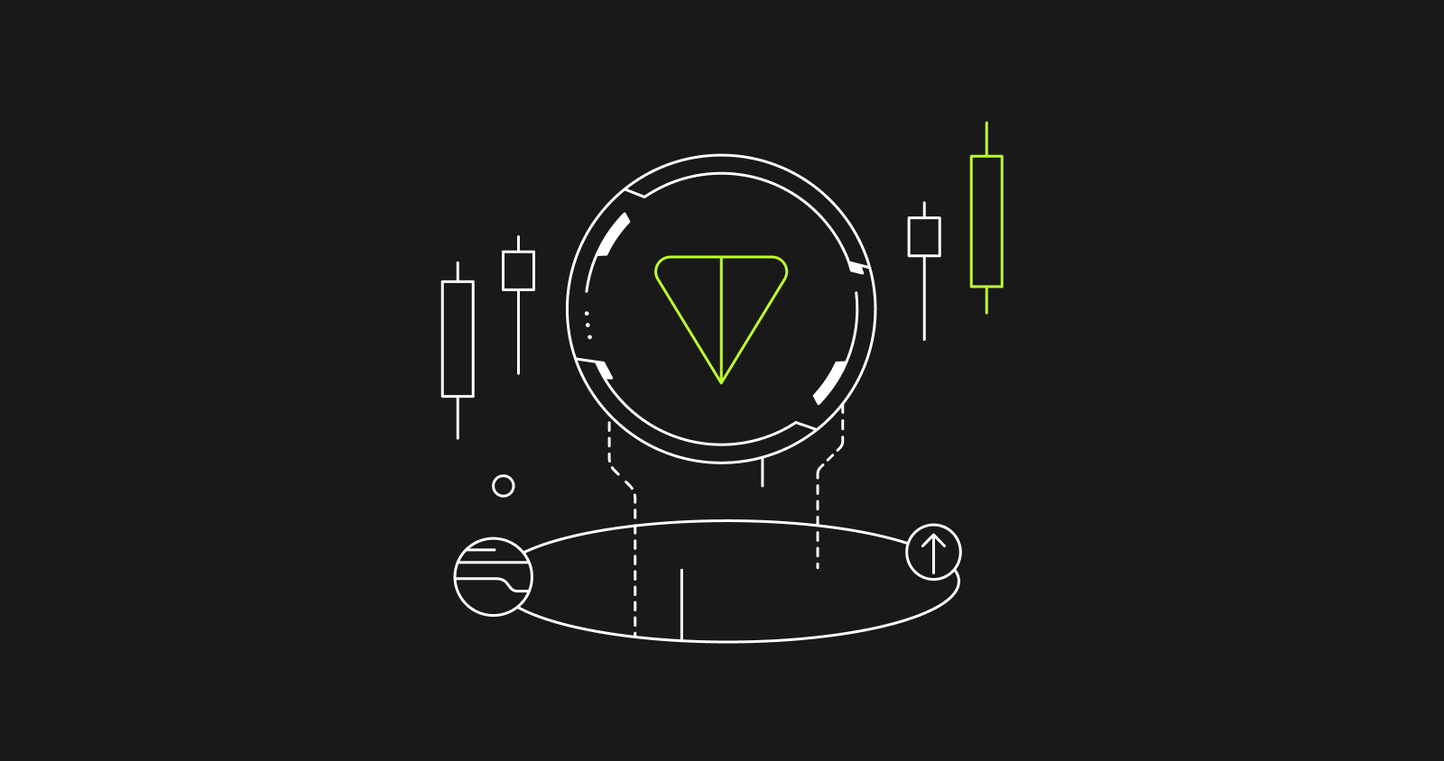 Illustration of Telegram and Toncoin logos interlinked, representing seamless blockchain integration for over 1 billion users in Web3 adoption.